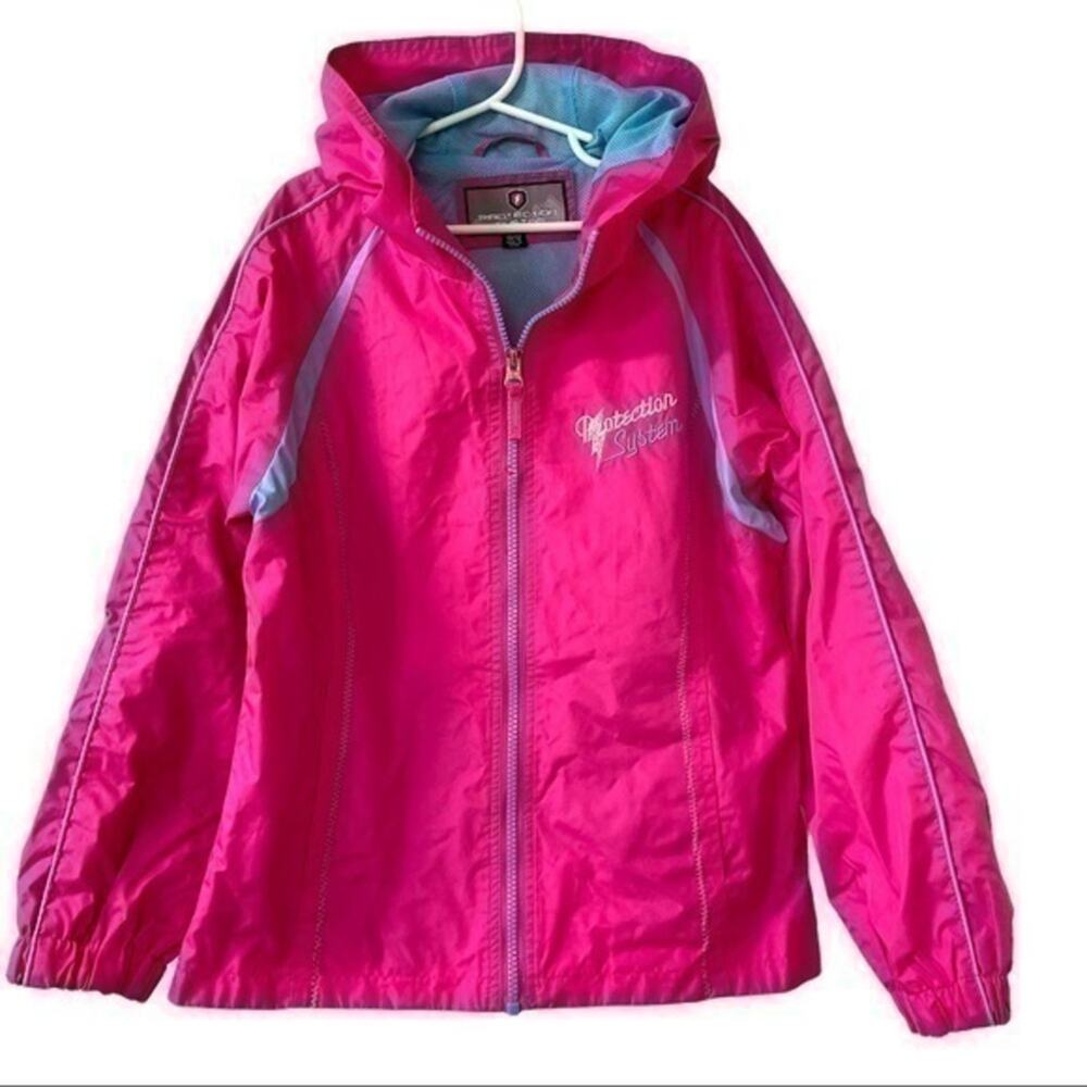 Hot Pink Windbreaker Jacket Girl’s Size 10-12